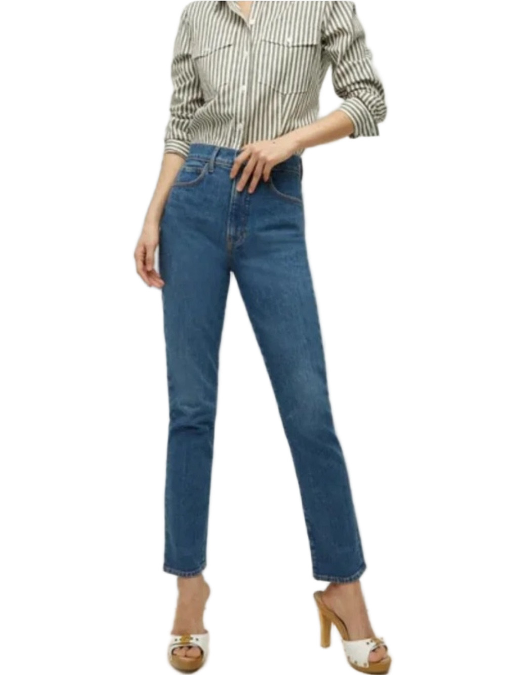 Veronica Beard Alenah  Slim Straight Jeans